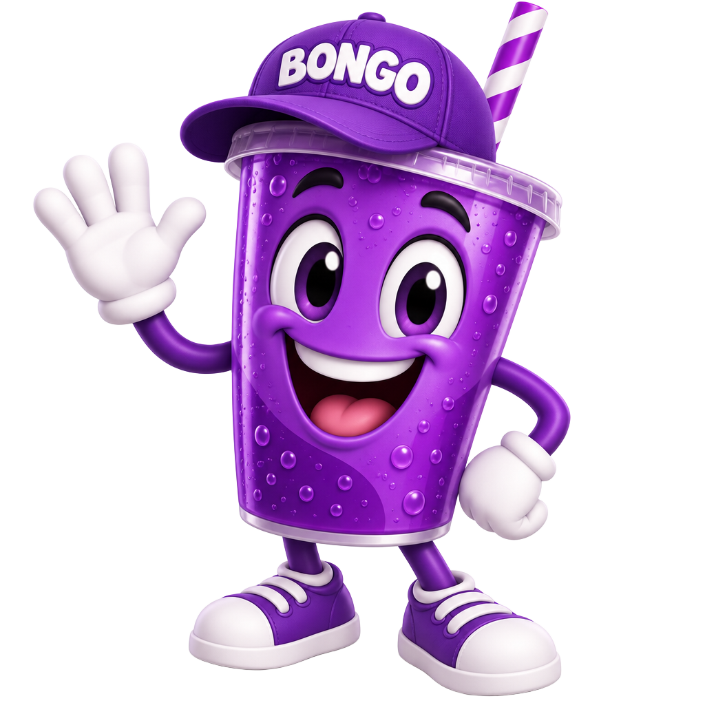 Mascota de BONGO saludando